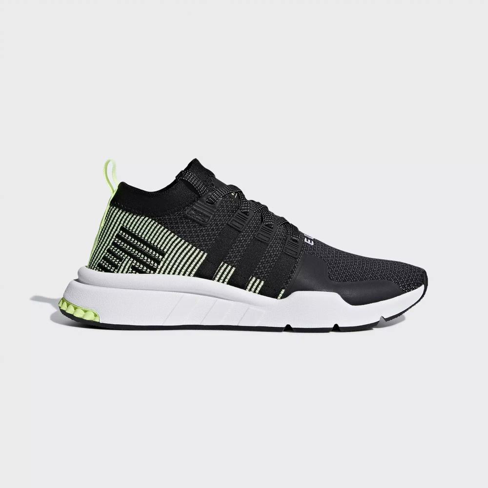 Adidas EQT Support Mid ADV Primeknit Tenis Negros Para Hombre (MX-24088)